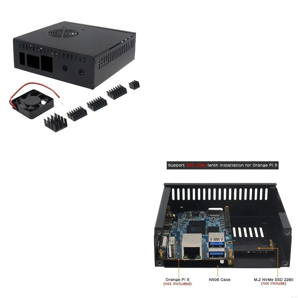896F N506 for Orange 5 5B Cooling Case- Box Support SSD 2280 with Antenna Holes
896F N506 for Orange 5 5B Cooling Case- Box Support SSD 2280 with Antenna Holes
