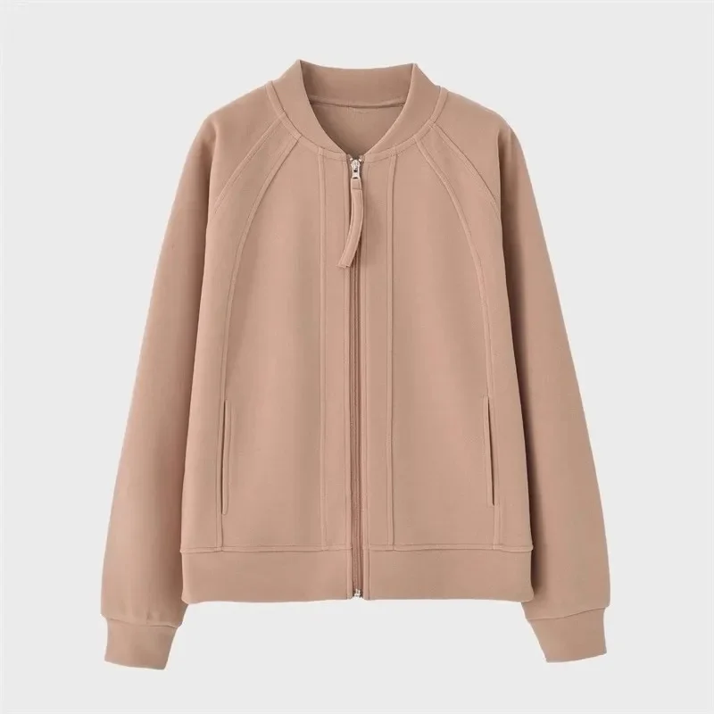 2025 Female Stand-up Collar Sports Shirt Spring Autumn Women Long Sleeves Baseball Jacket Women Solid Color Cardigan Sweatshirt
2025 Female Stand-up Collar Sports Shirt Spring Autumn Women Long Sleeves Baseball Jacket Women Solid Color Cardigan Sweatshirt