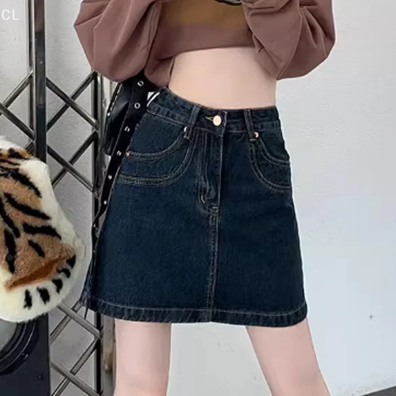 Ins Style Shui Wash Blue Retro Fashion Casual Slim High Waist Solid Black A-Line Denim Skirt For Women
Ins Style Shui Wash Blue Retro Fashion Casual Slim High Waist Solid Black A-Line Denim Skirt For Women