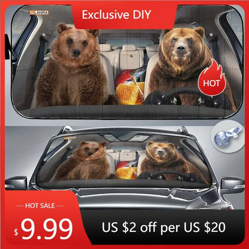Bear Car Sunshade, Bear Lover, Bear Car Sun Shade, Bear Car Decoration, Bear Lover Gifts, Gift For Her PHT042205F01
Bear Car Sunshade, Bear Lover, Bear Car Sun Shade, Bear Car Decoration, Bear Lover Gifts, Gift For Her PHT042205F01