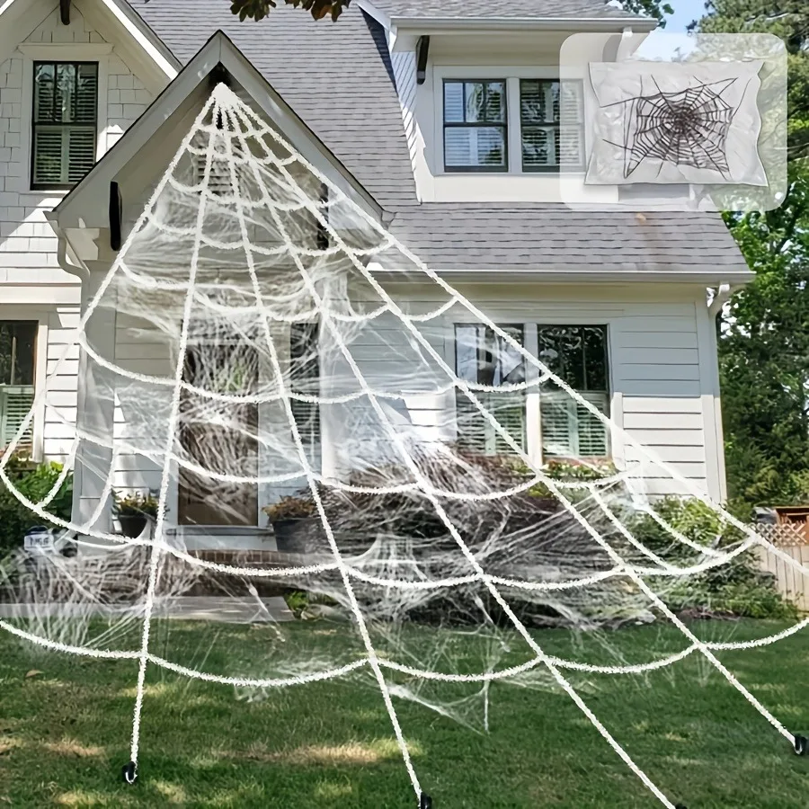 Halloween Spider Web Giant Stretchy Cobweb For Home Bar Haunted House Scary Prop Horror Yard Outdoor Halloween Party Decoration
Halloween Spider Web Giant Stretchy Cobweb For Home Bar Haunted House Scary Prop Horror Yard Outdoor Halloween Party Decoration