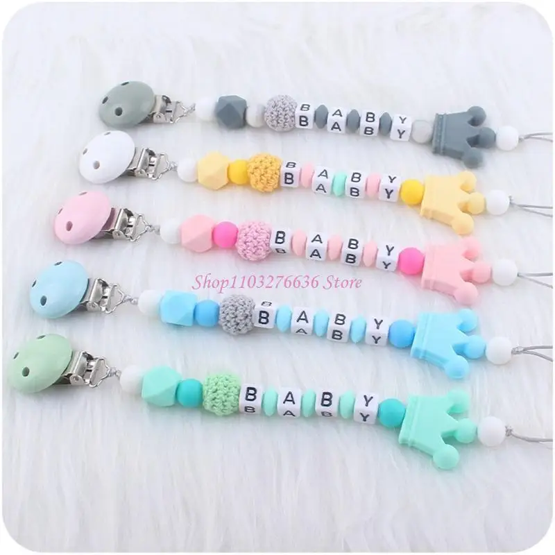 R6FD Baby Pacifier Clip Chain with Silicone Rabbit Teether Beads Rattle Teething
R6FD Baby Pacifier Clip Chain with Silicone Rabbit Teether Beads Rattle Teething