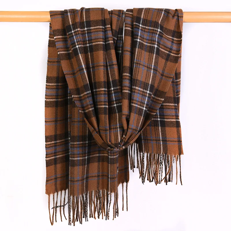 Retro Plaid Wool Shawl Scarves for Ladies Elegant Fringed Shawl Wraps Elegant Bufanda New Design Scarf Neckerchief Wraps Cape
Retro Plaid Wool Shawl Scarves for Ladies Elegant Fringed Shawl Wraps Elegant Bufanda New Design Scarf Neckerchief Wraps Cape