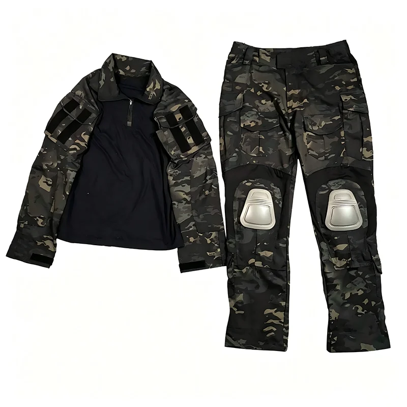 GEN3 Dark Night Multi Terrain Camouflage MCBK Tactical Frog Skin G3 Black CP Battle Frog Suit Set
GEN3 Dark Night Multi Terrain Camouflage MCBK Tactical Frog Skin G3 Black CP Battle Frog Suit Set