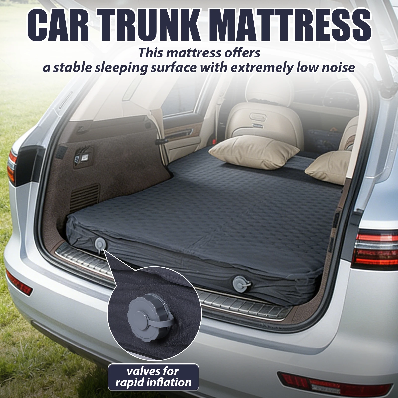 Самонадувающийся автомобильный матрас с пенопластом для Tesla Model Y, портативный надувной матрас для внедорожников для путешествий на природе
Самонадувающийся автомобильный матрас с пенопластом для Tesla Model Y, портативный надувной матрас для внедорожников для путешествий на природе