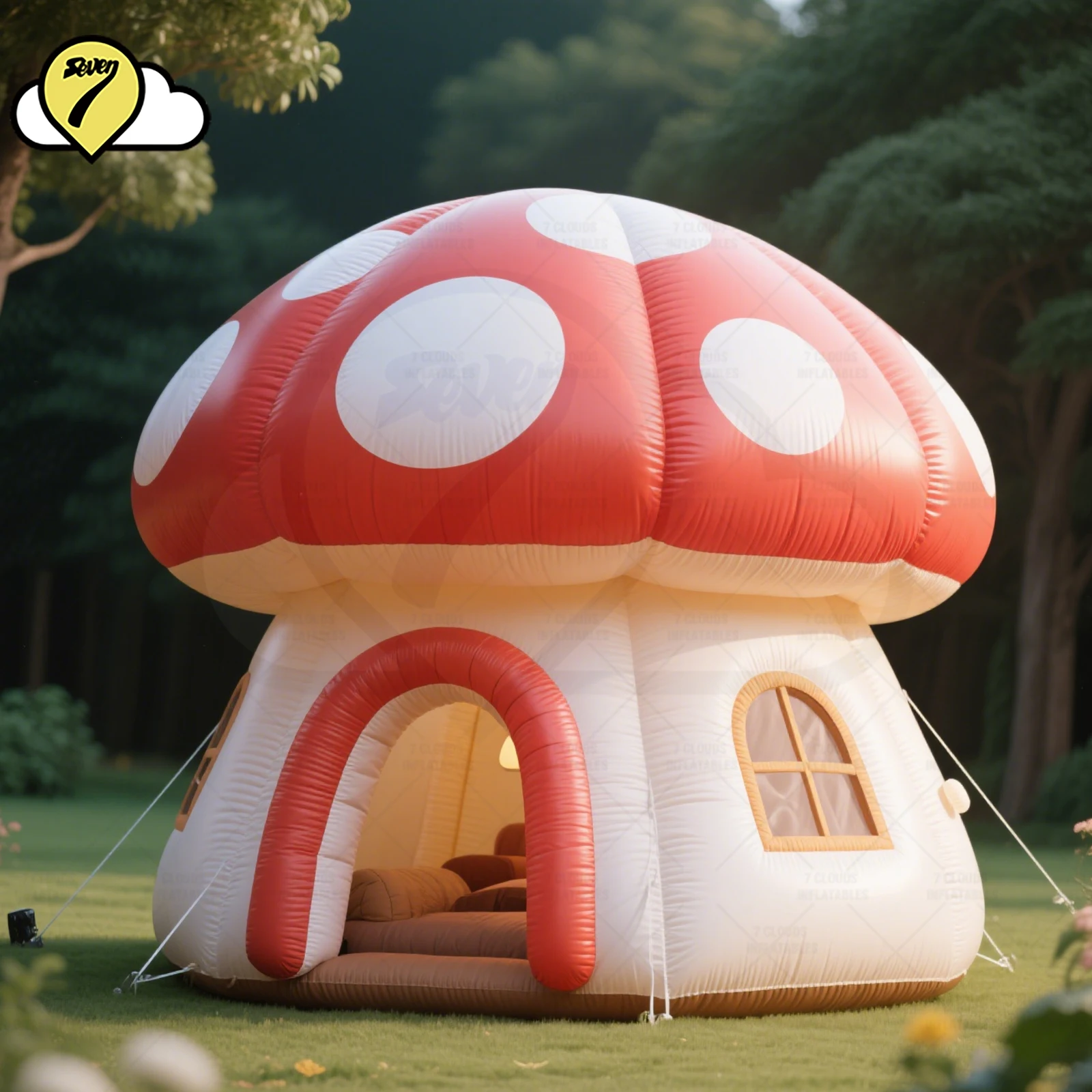 New Desgin Inflatable Mushroom Tent House Inflatable Showing Camping Tent for Park Activity Birthday Party With Built-in Blower
New Desgin Inflatable Mushroom Tent House Inflatable Showing Camping Tent for Park Activity Birthday Party With Built-in Blower