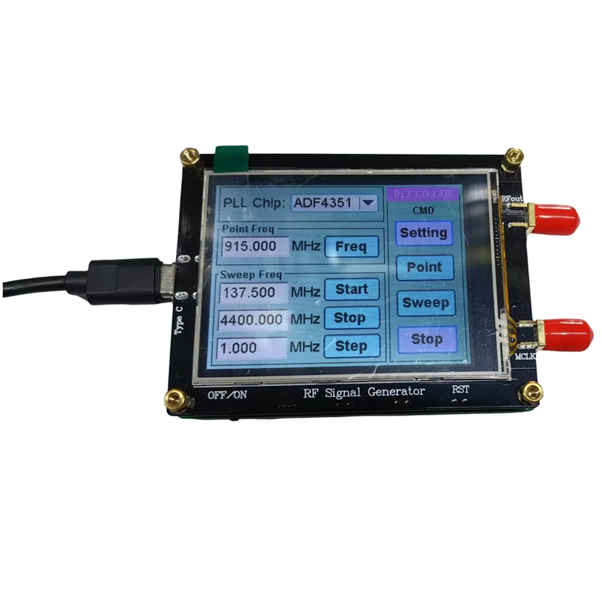 ABJZ 1 комплект Генератор радиочастотных сигналов с USB-кабелем Сенсорный экран ADF4351 35M-4.4G Генератор радиочастотных сигналов PLL Генератор развертывания
ABJZ 1 комплект Генератор радиочастотных сигналов с USB-кабелем Сенсорный экран ADF4351 35M-4.4G Генератор радиочастотных сигналов PLL Генератор развертывания