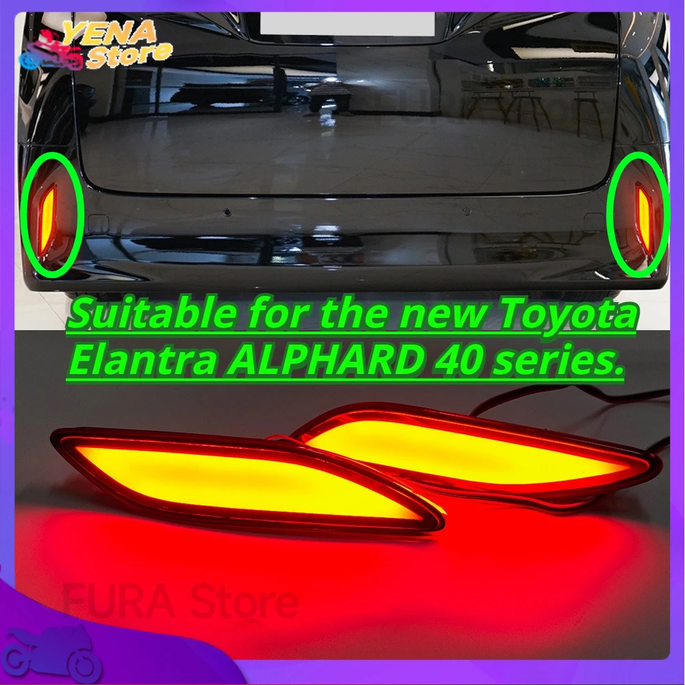 Car-mounted LED rear brake taillight bumper reflector warning light. Suitable for the new Toyota Elantra ALPHARD 40 series.
Car-mounted LED rear brake taillight bumper reflector warning light. Suitable for the new Toyota Elantra ALPHARD 40 series.