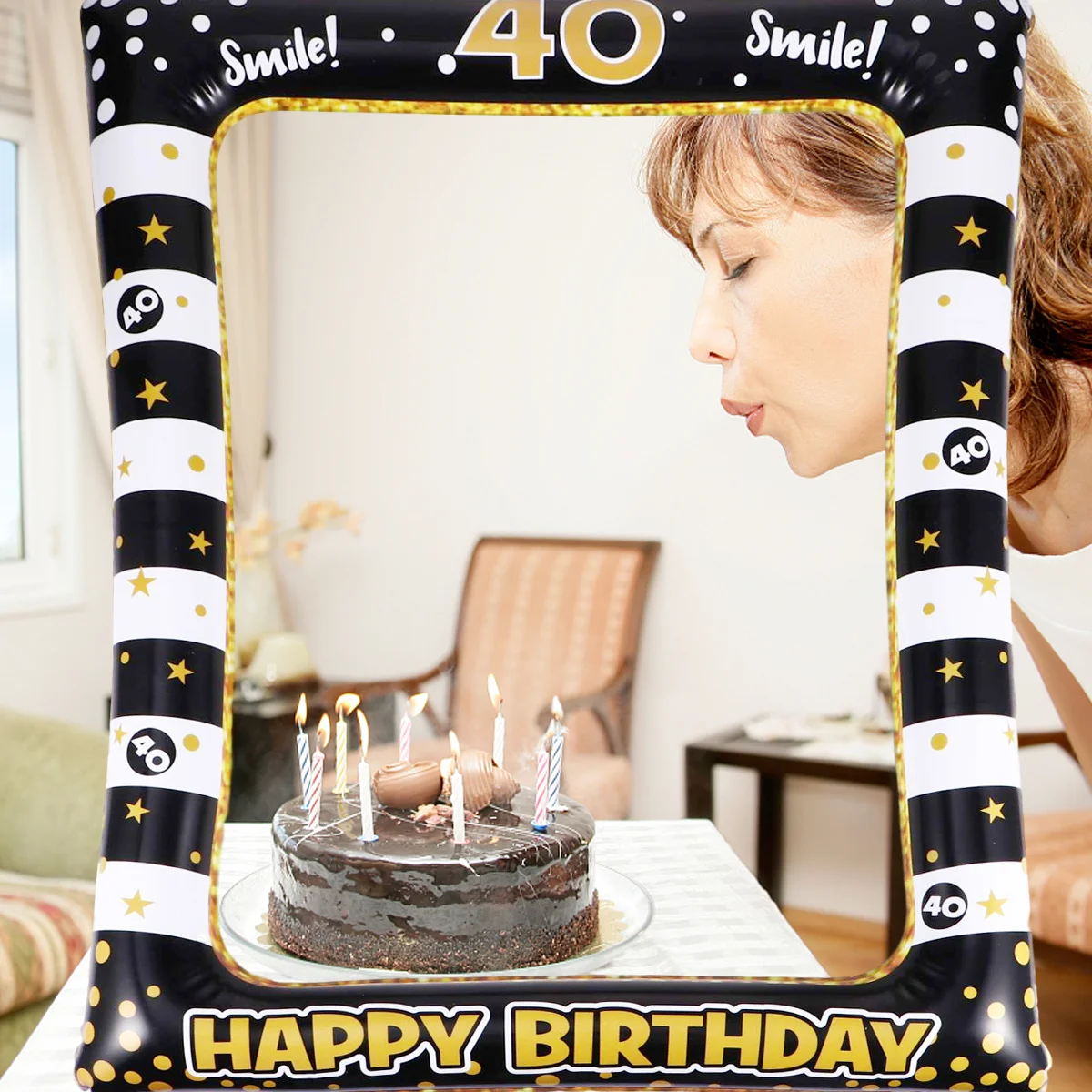 1Pcs Birthday Inflatable Photo Frame PVC Party Prop Lightweight Festive Design for Carnival Masquerade Celebration Event Decor
1Pcs Birthday Inflatable Photo Frame PVC Party Prop Lightweight Festive Design for Carnival Masquerade Celebration Event Decor