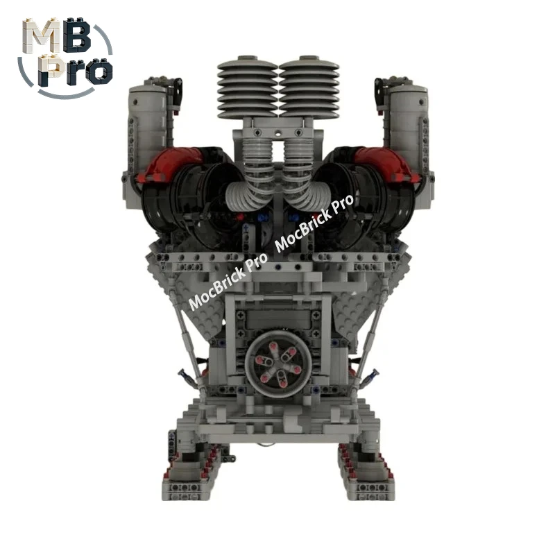 Конструктор MOC: Технический дизельный двигатель V16, имитирующий рабочую структуру двигателя, креативная инженерная техника, сборная модель
Конструктор MOC: Технический дизельный двигатель V16, имитирующий рабочую структуру двигателя, креативная инженерная техника, сборная модель