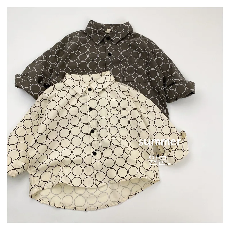 HoneyCherry Children's Shirts - New Autumn Casual Shirts, Boys' and Girls' Long-Sleeve Shirts with Circle Prints Baby Boy Shirt
HoneyCherry Children's Shirts - New Autumn Casual Shirts, Boys' and Girls' Long-Sleeve Shirts with Circle Prints Baby Boy Shirt