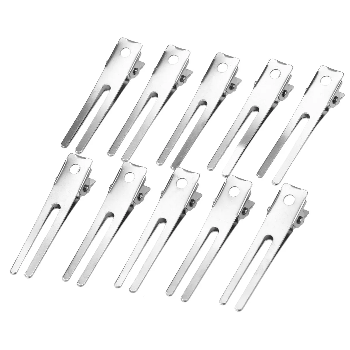 50Pcs Silver Double Prong Metal Alligator Hair Clips 45x12x8mm Professional Styling Clips for Curl Hold DIY Hair Accessories
50Pcs Silver Double Prong Metal Alligator Hair Clips 45x12x8mm Professional Styling Clips for Curl Hold DIY Hair Accessories