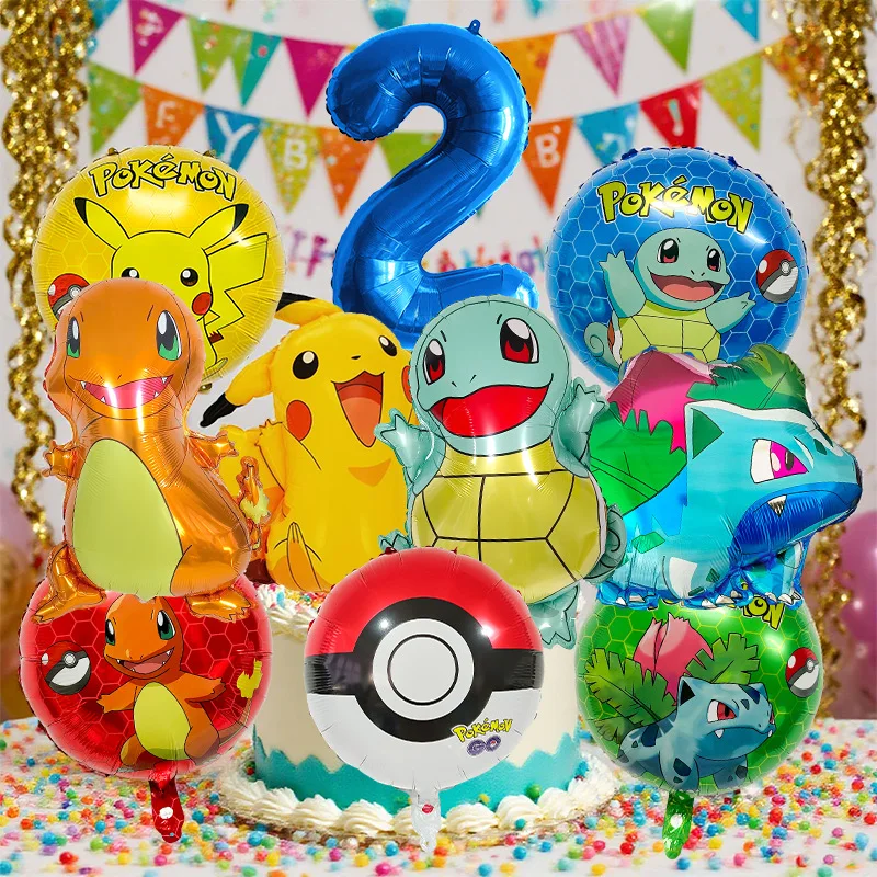 New Cute Hot Pikachus Blue Numbers 1-9 Balloon Set Birthday Party Decoration Aluminum Film Colorful Balloon Party Supplies
New Cute Hot Pikachus Blue Numbers 1-9 Balloon Set Birthday Party Decoration Aluminum Film Colorful Balloon Party Supplies
