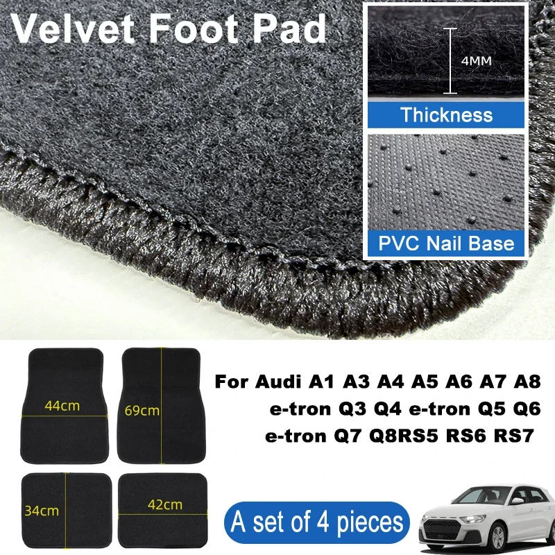 For Audi A1 A3 A4 A5 A6 A7 A8 e-tron Q3 Q4 e-tron Q5 Q6 Car Floor Mats Black Non-Slip 4Pcs Front & Rear Foot Mats Carpets Rugs
For Audi A1 A3 A4 A5 A6 A7 A8 e-tron Q3 Q4 e-tron Q5 Q6 Car Floor Mats Black Non-Slip 4Pcs Front & Rear Foot Mats Carpets Rugs