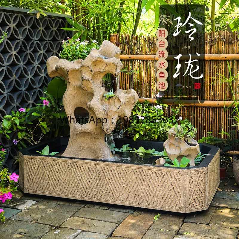 XL Courtyard Fish Pond Water Flow Ornament Garden Water Feature Arrangement Balcony Terrace Fountain Decoration
XL Courtyard Fish Pond Water Flow Ornament Garden Water Feature Arrangement Balcony Terrace Fountain Decoration