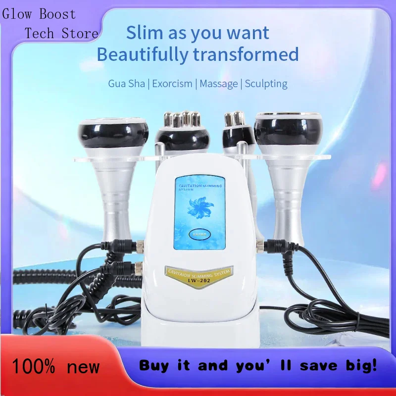 Glow 40K 4IN1 Cavitation Body Slimming Beauty Device Massager Skin Tighten Face Lifting Vacuum Suction Mach
Glow 40K 4IN1 Cavitation Body Slimming Beauty Device Massager Skin Tighten Face Lifting Vacuum Suction Mach
