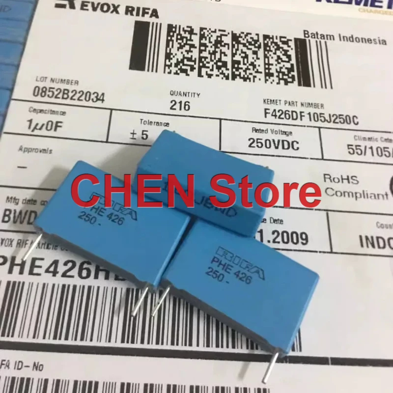 10PCS/lot original KEMET RIFA PHE426 1UF 250V P22MM MKP Audio Film Capacitor 105/250V Free Shipping
10PCS/lot original KEMET RIFA PHE426 1UF 250V P22MM MKP Audio Film Capacitor 105/250V Free Shipping