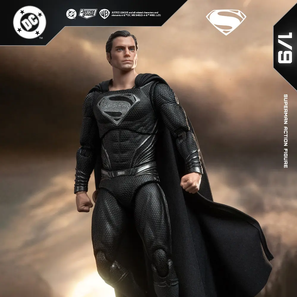 New Fondjoy Dc Justice League Snyder Cut Superman 1/9 Scale Black Suit Articulated Action Figure Collectible Model Gift For Fans
New Fondjoy Dc Justice League Snyder Cut Superman 1/9 Scale Black Suit Articulated Action Figure Collectible Model Gift For Fans