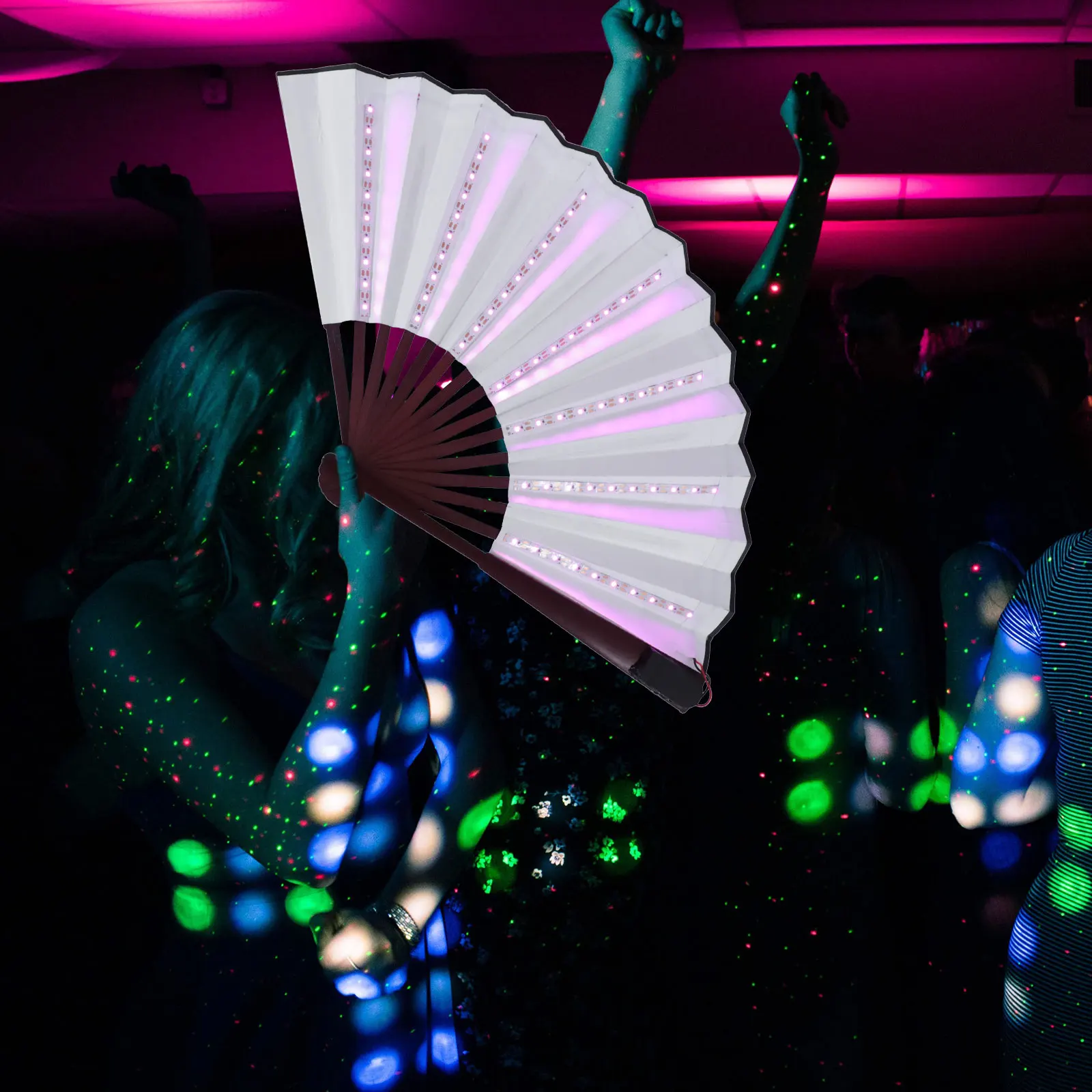 Luminous Folding Fan LED Night Glow Decorative Performance Props Red Stage Fans Powered Creative Craftsmanship
Luminous Folding Fan LED Night Glow Decorative Performance Props Red Stage Fans Powered Creative Craftsmanship