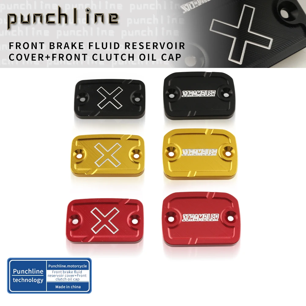 For Scrambler 800 14-25 Scrambler 1100 18-25 Desert X 22-25 Front Brake Fluid Cylinder Cap Clutch Reservoir Cover
For Scrambler 800 14-25 Scrambler 1100 18-25 Desert X 22-25 Front Brake Fluid Cylinder Cap Clutch Reservoir Cover