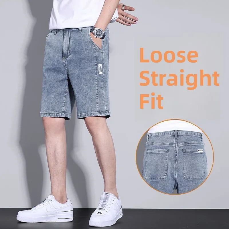 Casual Cotton Stretch Denim Shorts for Men Summer Wear Straight Leg Trendy Brand Workwear Five-Quarter Length Multi-Pocket
Casual Cotton Stretch Denim Shorts for Men Summer Wear Straight Leg Trendy Brand Workwear Five-Quarter Length Multi-Pocket