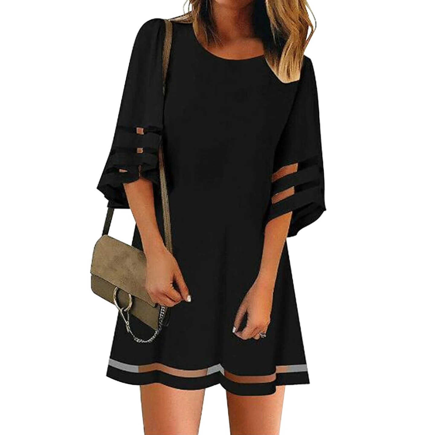 Повседневное платье А-силуэта с вставками для женщин, с круглым вырезом, на каждый день, из других материалов, 00 Ciwalk, весенний сезон
Повседневное платье А-силуэта с вставками для женщин, с круглым вырезом, на каждый день, из других материалов, 00 Ciwalk, весенний сезон