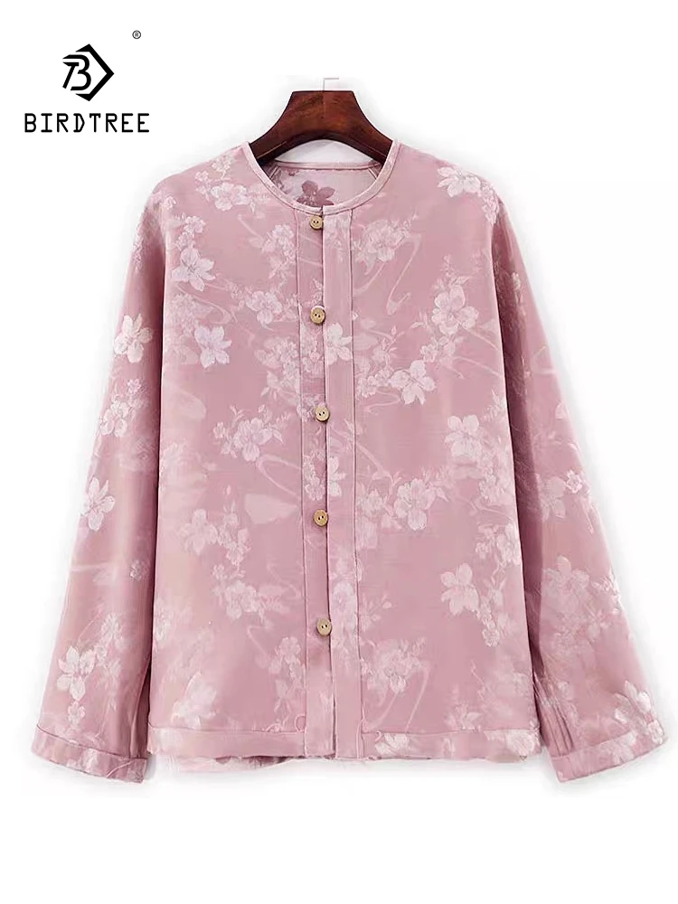 BirdTree-35% Шелковая элегантная рубашка из 65% шерсти, женская жаккардовая блузка с круглым вырезом и цветочным принтом, шикарная свободная блузка в стиле ретро, осенняя новинка 2023 года T5O430CC
BirdTree-35% Шелковая элегантная рубашка из 65% шерсти, женская жаккардовая блузка с круглым вырезом и цветочным принтом, шикарная свободная блузка в стиле ретро, осенняя новинка 2023 года T5O430CC