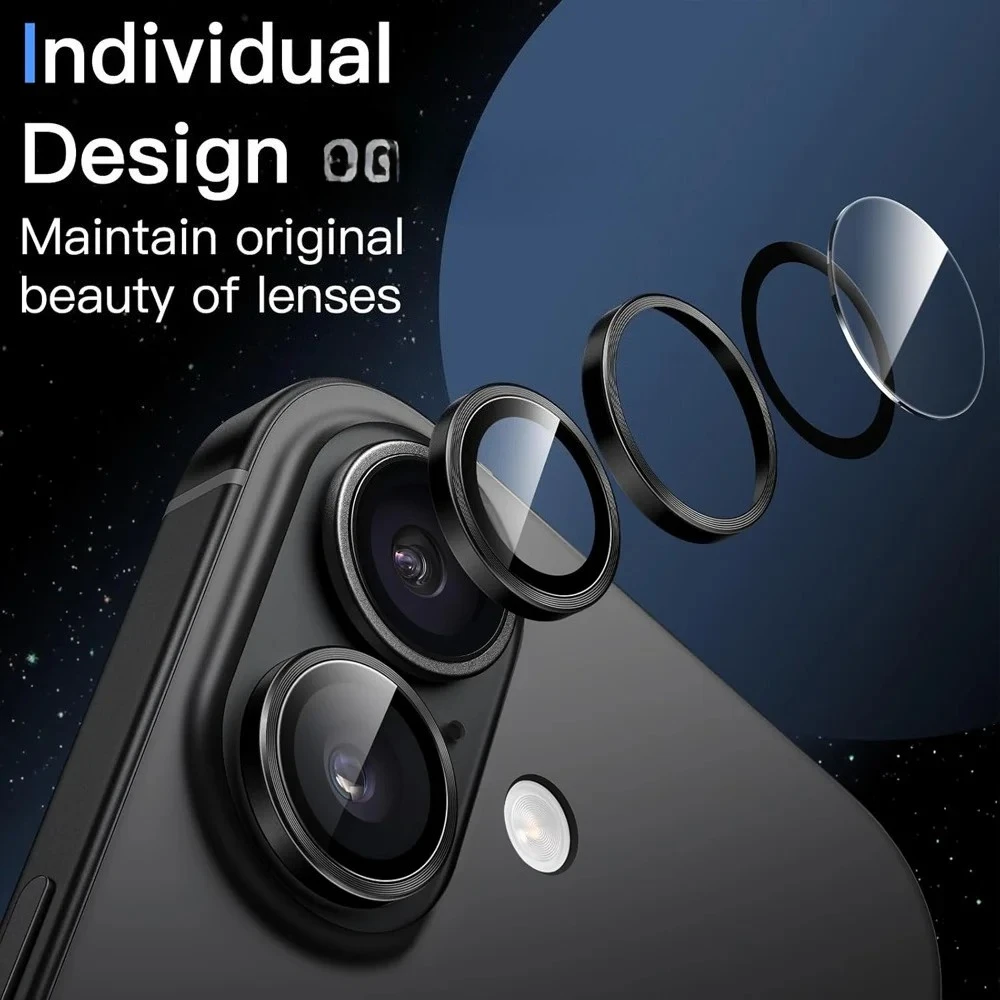 2-3Pcs 3D Metal Alloy Camera Glass Back Cover For Apple 17 Camera Ring Lens Protector For Apple17 I Phone 17 2026 Lens Film 2-3Pcs 3D Metal Alloy Camera Glass Back Cover For Apple 17 Camera Ring Lens Protector For Apple17 I Phone 17 2026 Lens Film