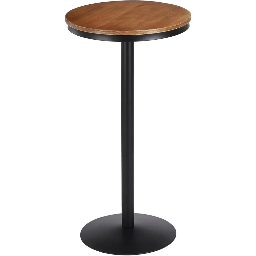 42 Inch Height Round Bar Table Solid Wood Top Metal Base Rustic Industrial Style for Kitchen Dining Home Bistro
42 Inch Height Round Bar Table Solid Wood Top Metal Base Rustic Industrial Style for Kitchen Dining Home Bistro
