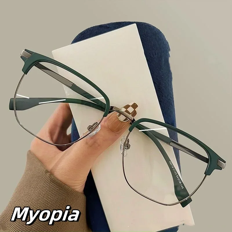 Luxury Blue Light Blocking Near Sight Goggle High Definition Computer Eye Protection Myopia Fashion Half Frame Optical Glasses
Luxury Blue Light Blocking Near Sight Goggle High Definition Computer Eye Protection Myopia Fashion Half Frame Optical Glasses