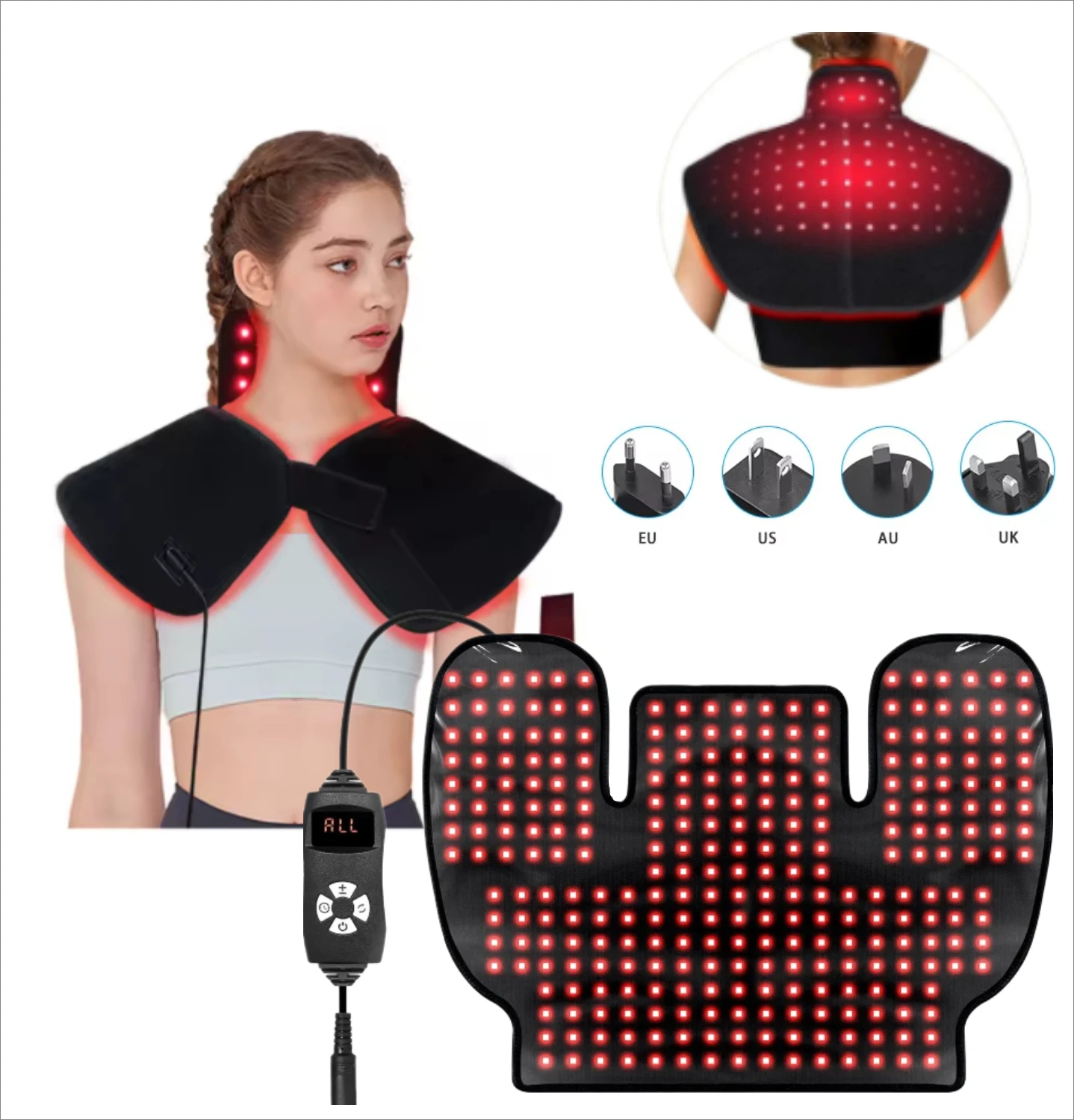 Red Light Therapy Pad 660&850 nm Near Infrared Wearable Wrap Device for back Shoulder Joint Inflammation Eliminate&Muscle Relax
Red Light Therapy Pad 660&850 nm Near Infrared Wearable Wrap Device for back Shoulder Joint Inflammation Eliminate&Muscle Relax