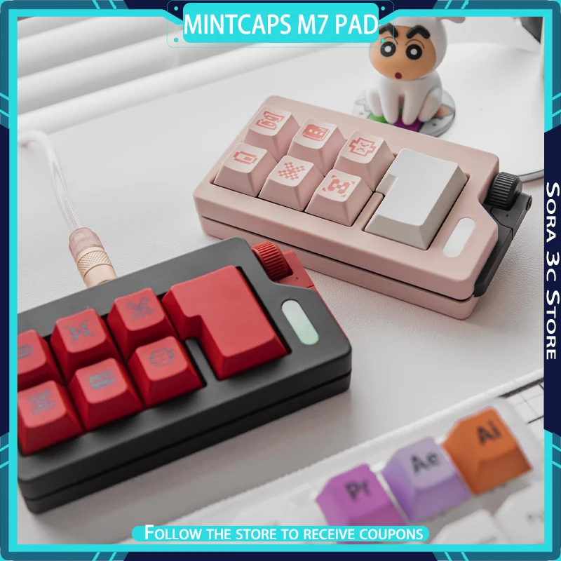Mintcaps M7 Pad Mini Mechanical Keyboard Wireless Bluetooth Office Keyboard Computer Accessories
