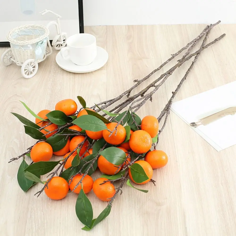 DIY Vase Decor 6 Head Artificial Lemon Branches Realistic Handmade Artificial Orange Fruit Real Touch Fake Plants Holiday Decor
DIY Vase Decor 6 Head Artificial Lemon Branches Realistic Handmade Artificial Orange Fruit Real Touch Fake Plants Holiday Decor