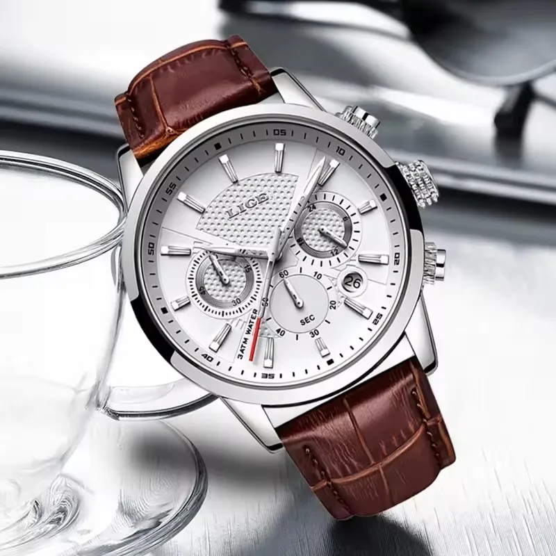 LIGE New Fashion Watch Men Sports Quartz Clocks Mens Watches Top Brand Leather Military Waterproof Date Watch Relogio Masculino
LIGE New Fashion Watch Men Sports Quartz Clocks Mens Watches Top Brand Leather Military Waterproof Date Watch Relogio Masculino