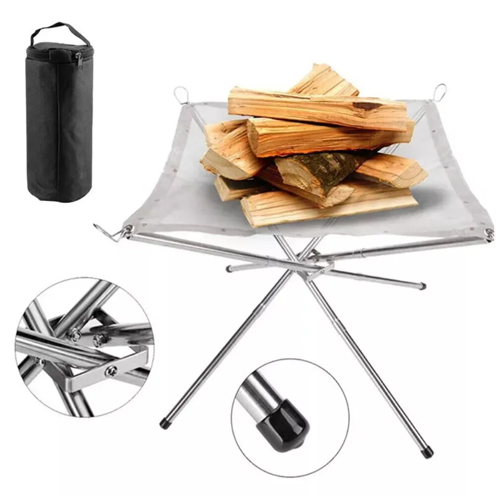 Stainless Steel Mesh Bonfire Stand With Carry Bag Camping Fire Pit Bonfire Stand Wood Burning Stand Portable
Stainless Steel Mesh Bonfire Stand With Carry Bag Camping Fire Pit Bonfire Stand Wood Burning Stand Portable