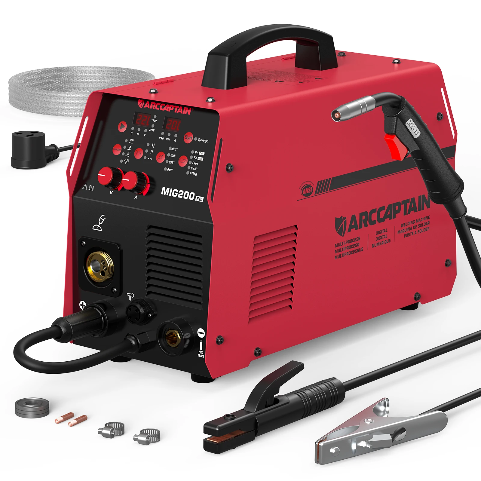 6 в 1 Mig Welder Flux Core MIG MAG MMA Lift TIG Точечная катушка Пистолет для алюминия 200A 220V/110V Synergy Инверторные сварочные аппараты
6 в 1 Mig Welder Flux Core MIG MAG MMA Lift TIG Точечная катушка Пистолет для алюминия 200A 220V/110V Synergy Инверторные сварочные аппараты