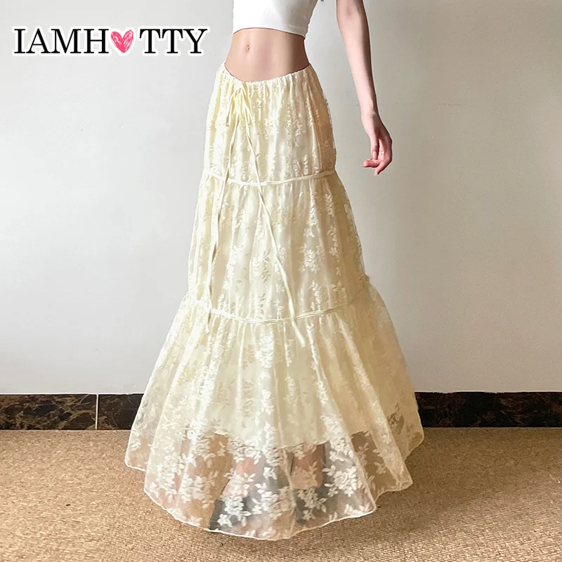 IAMHOTTY Праздничная кружевная Лоскутная трапециевидная длинная юбка женская сказочная эстетичная юбка макси на шнуровке с бантом и заниженной талией шикарные элегантные юбки
IAMHOTTY Праздничная кружевная Лоскутная трапециевидная длинная юбка женская сказочная эстетичная юбка макси на шнуровке с бантом и заниженной талией шикарные элегантные юбки