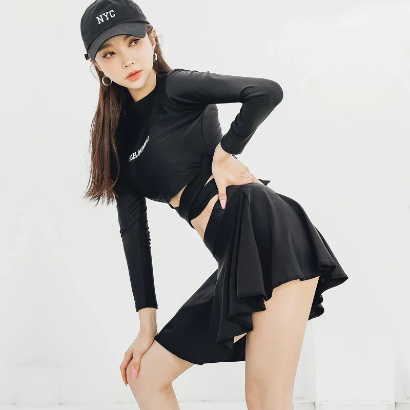 Women Two-Piece Swimsuit Summer Beach Swimwear Skirt With Underwear Long Sleeve Vacation Clothes Beach Rashguards Wetsuit
Women Two-Piece Swimsuit Summer Beach Swimwear Skirt With Underwear Long Sleeve Vacation Clothes Beach Rashguards Wetsuit