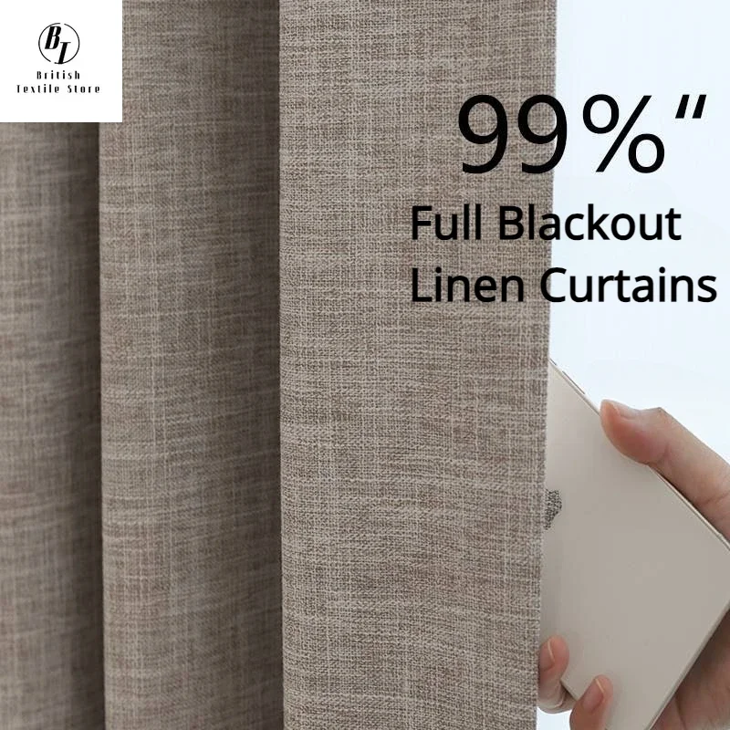 Full Blackout Bedroom Linen Curtains for Living Room Japanese Modern Simple Solid Color Protection Window Luxury Decor Thicken
Full Blackout Bedroom Linen Curtains for Living Room Japanese Modern Simple Solid Color Protection Window Luxury Decor Thicken