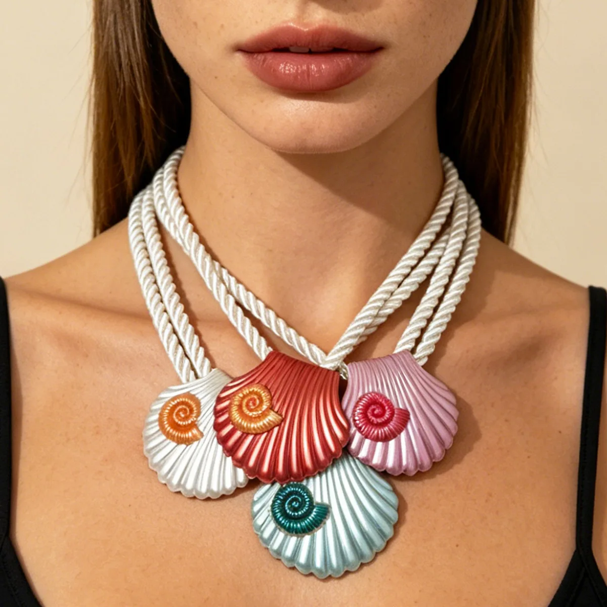 New Summer Beach Cute Colorful Conch Shell Pendant Necklace for Women Fashionable Simple Vacation Style Jewelry Accessories Gift
New Summer Beach Cute Colorful Conch Shell Pendant Necklace for Women Fashionable Simple Vacation Style Jewelry Accessories Gift