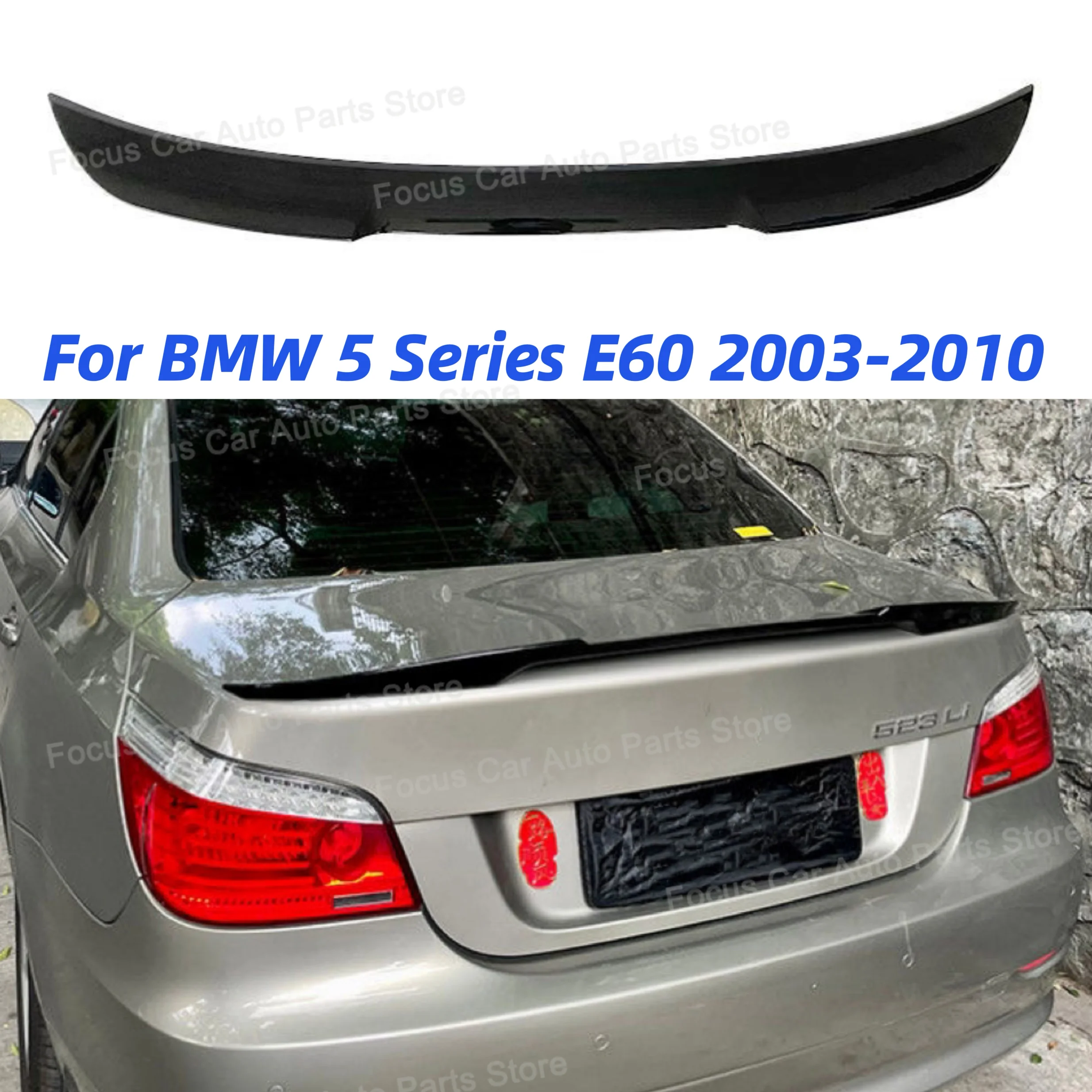 For BMW E60 M Style Rear Trunk Spoiler Wings 5 Series 520i 520d 530i 530d 535i M5 Rear Trunk Tail Wing Bodykits Tuning 2003-2010
For BMW E60 M Style Rear Trunk Spoiler Wings 5 Series 520i 520d 530i 530d 535i M5 Rear Trunk Tail Wing Bodykits Tuning 2003-2010
