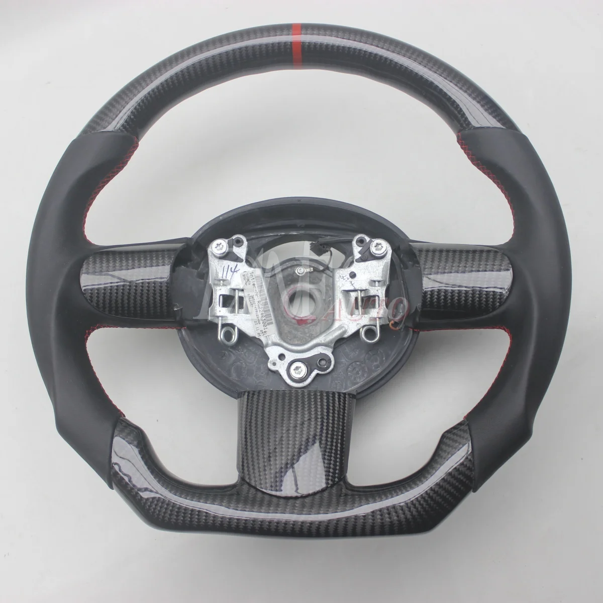 Replacement Real Carbon Fiber Steering Wheel with Leather for MINI R50 R52 R53