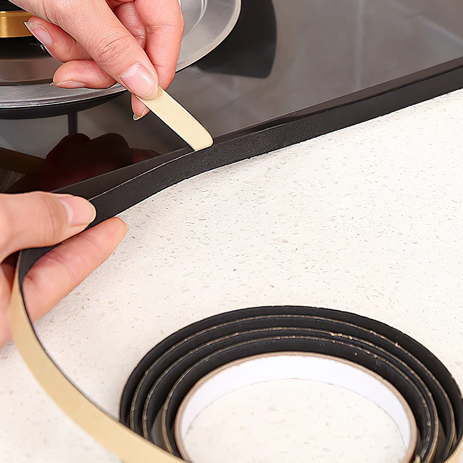 Sealing Strips Caulk Strip Tapes Cooker Hob Sealing Strip Sealant Worktop Sealer Induction Self Adhesive Kitchen Countertop Tape
Sealing Strips Caulk Strip Tapes Cooker Hob Sealing Strip Sealant Worktop Sealer Induction Self Adhesive Kitchen Countertop Tape