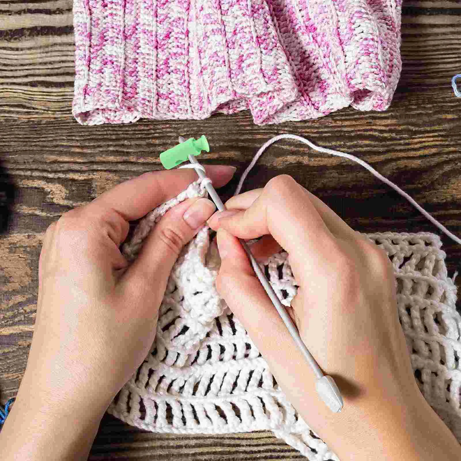 10 Pcs Sewing Needles Plug Portable Tips Protector Part Stitch Stoppers Knitting for Colored Caps
10 Pcs Sewing Needles Plug Portable Tips Protector Part Stitch Stoppers Knitting for Colored Caps