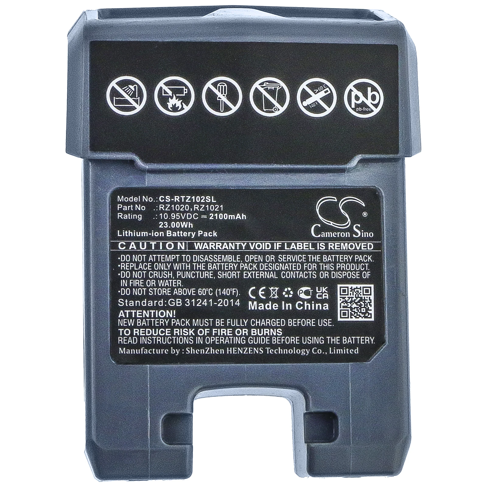 Аккумулятор для Turbo A, Turbo Jetts, артикул: RZ1020, RZ1021, 2100 мАч / 23,00 Вт·ч
Аккумулятор для Turbo A, Turbo Jetts, артикул: RZ1020, RZ1021, 2100 мАч / 23,00 Вт·ч