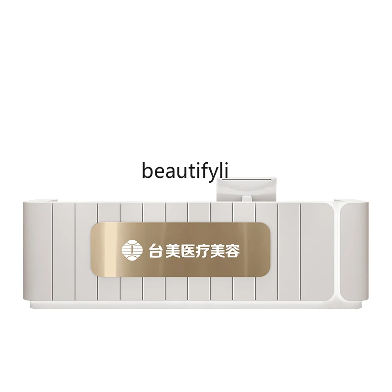 Light luxury beauty salon Stainless steel checkout page Barber clothing store Dental bar table Company front desk Reception desk
Light luxury beauty salon Stainless steel checkout page Barber clothing store Dental bar table Company front desk Reception desk