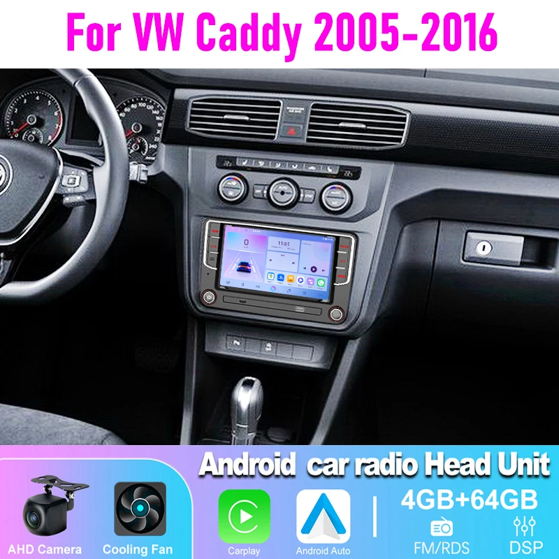 7'' 4-64GB Car Radio For VW Caddy 2005-2016 Wireless CarPlay Android Auto Head Unit GPS Navi WIFI Touch Screen Plug & Play
7'' 4-64GB Car Radio For VW Caddy 2005-2016 Wireless CarPlay Android Auto Head Unit GPS Navi WIFI Touch Screen Plug & Play