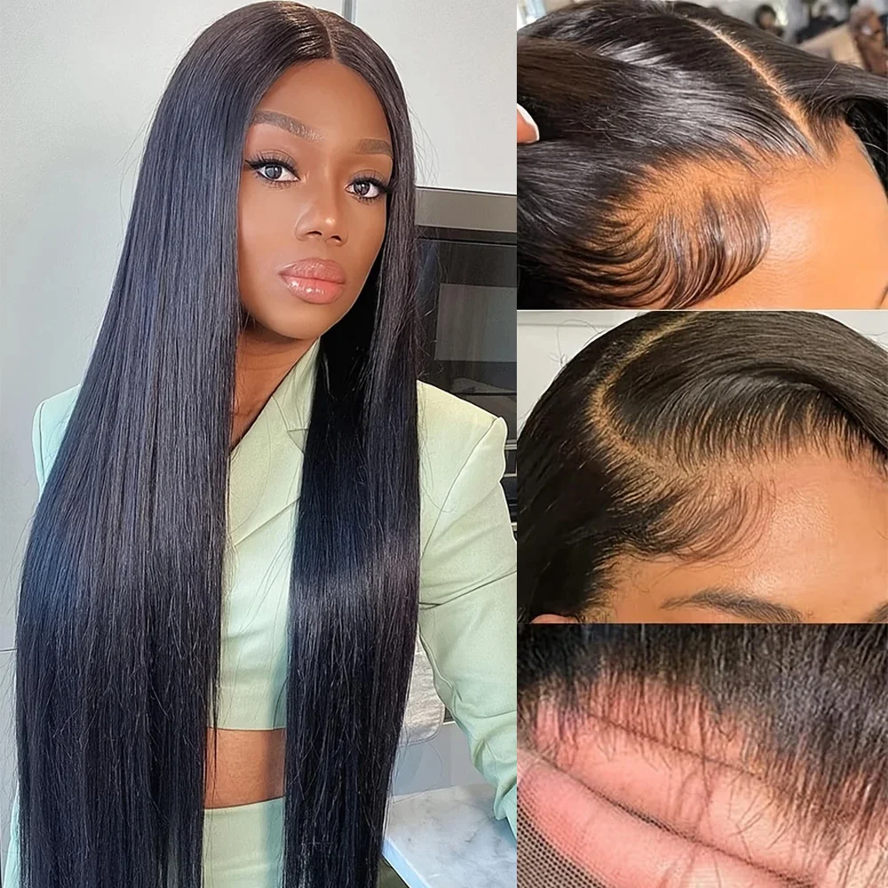 13x4 Straight Transparent Lace Frontal Wigs Human Hair Pre Plucked 200% Density Wigs For Women Natural Black Color
13x4 Straight Transparent Lace Frontal Wigs Human Hair Pre Plucked 200% Density Wigs For Women Natural Black Color