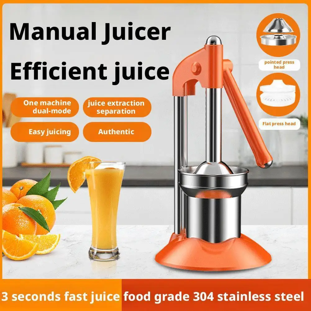 Stainless Steel Fruit Juicer Household Steel Hand Juicer Vegetable Fruit Orange Juice Maker Kitchen Gadgets
Stainless Steel Fruit Juicer Household Steel Hand Juicer Vegetable Fruit Orange Juice Maker Kitchen Gadgets