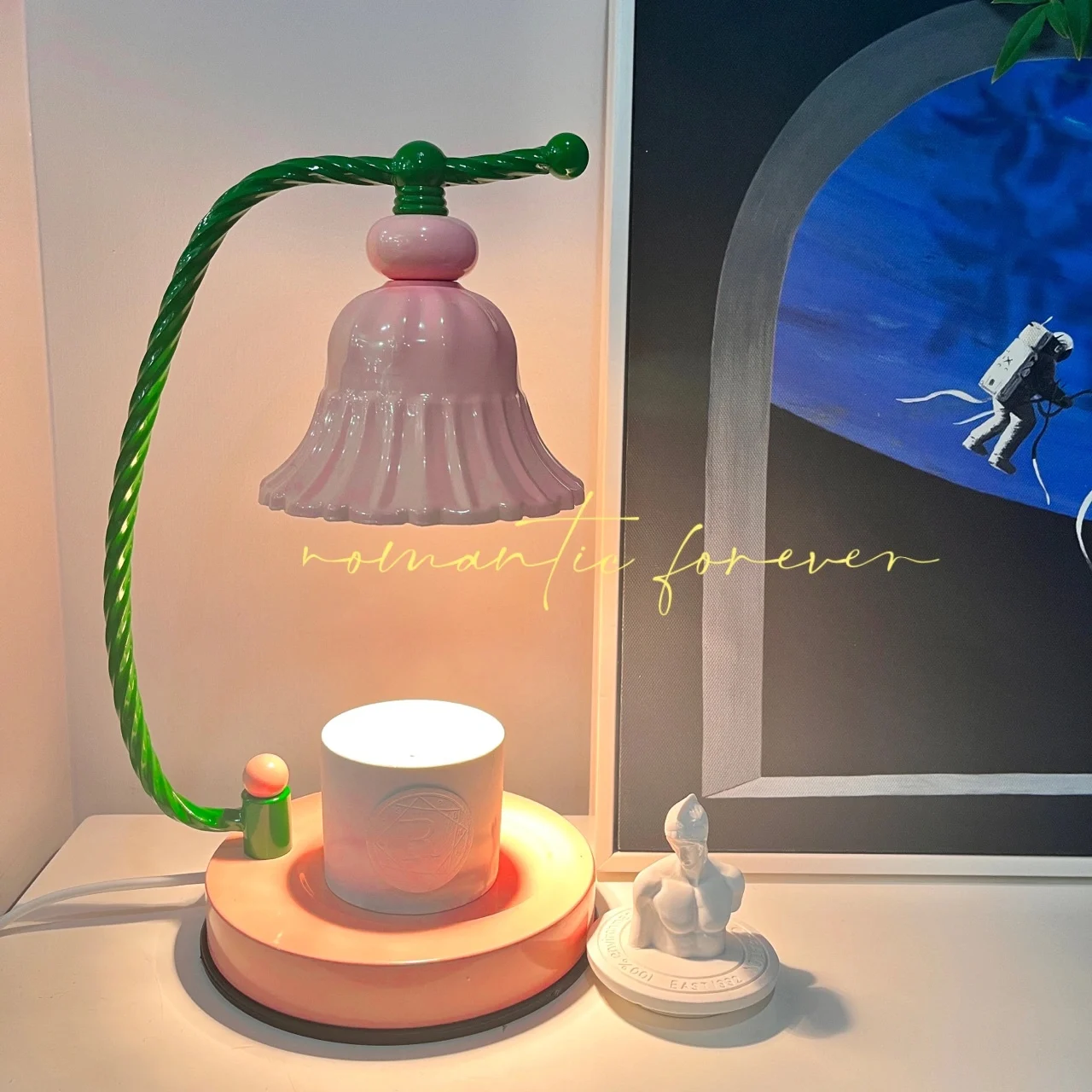 Korean Room Decor Girl Bedside Ins Atmosphere Pink Table Lamp Aesthetic Mediterranean Style Bedroom Candle Warmer Night Light
Korean Room Decor Girl Bedside Ins Atmosphere Pink Table Lamp Aesthetic Mediterranean Style Bedroom Candle Warmer Night Light